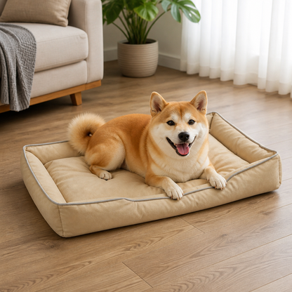 Ortekor Chew-Resistant 600D Oxford Dog Bed