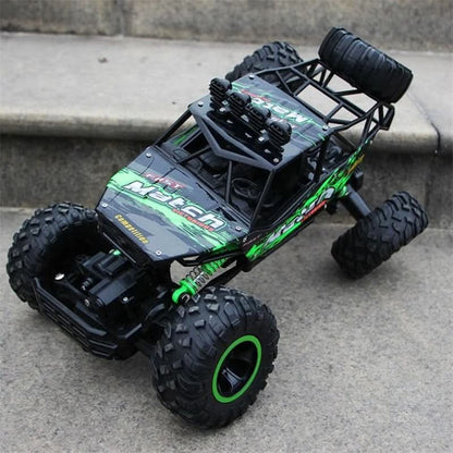 All-Terrain 4WD Radio-Controlled Truck 14" 2.4GHz Wireless High-Speed Crawler for Kids & Hobbyists Dirt Grass Rock Climbing Backyard Racing