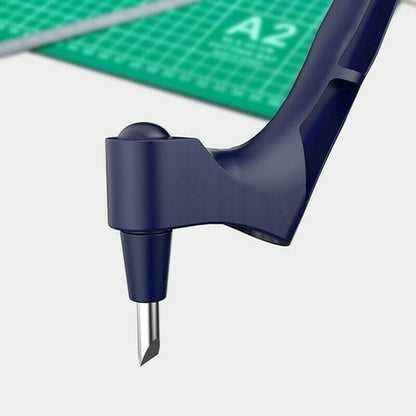 Rotary Craft Knife with 360-Degree Swivel Blade for Paper Cardstock Fabric Vinyl Cutting & Engraving Tool Kit for Scrapbooking DIY Art Proje