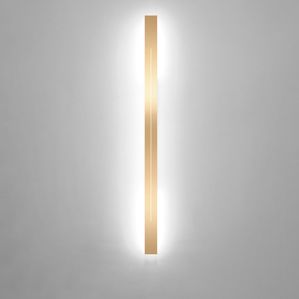 Linear Wall Sconce – LED Modern Metal Accent Light for Living Room Bedroom Hallway Entryway – Dimmable Option Available – Rectangular