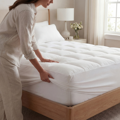 Comfort Sleep | Cooling Mattress Topper with 1000GSM Softness | Breathable Design for Enhanced Sleep Quality