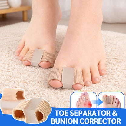 Gel Toe Spacers with Bunion Cushion Pads for Pain Relief and Alignment Support in Shoes