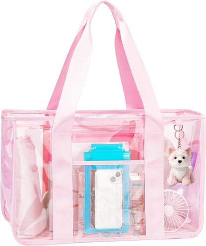 Ortekor Beach Tote Bag | Waterproof Sandproof Jelly Beach Bag with Zipper | Stylish & Spacious for Pool and Cruise Essentials