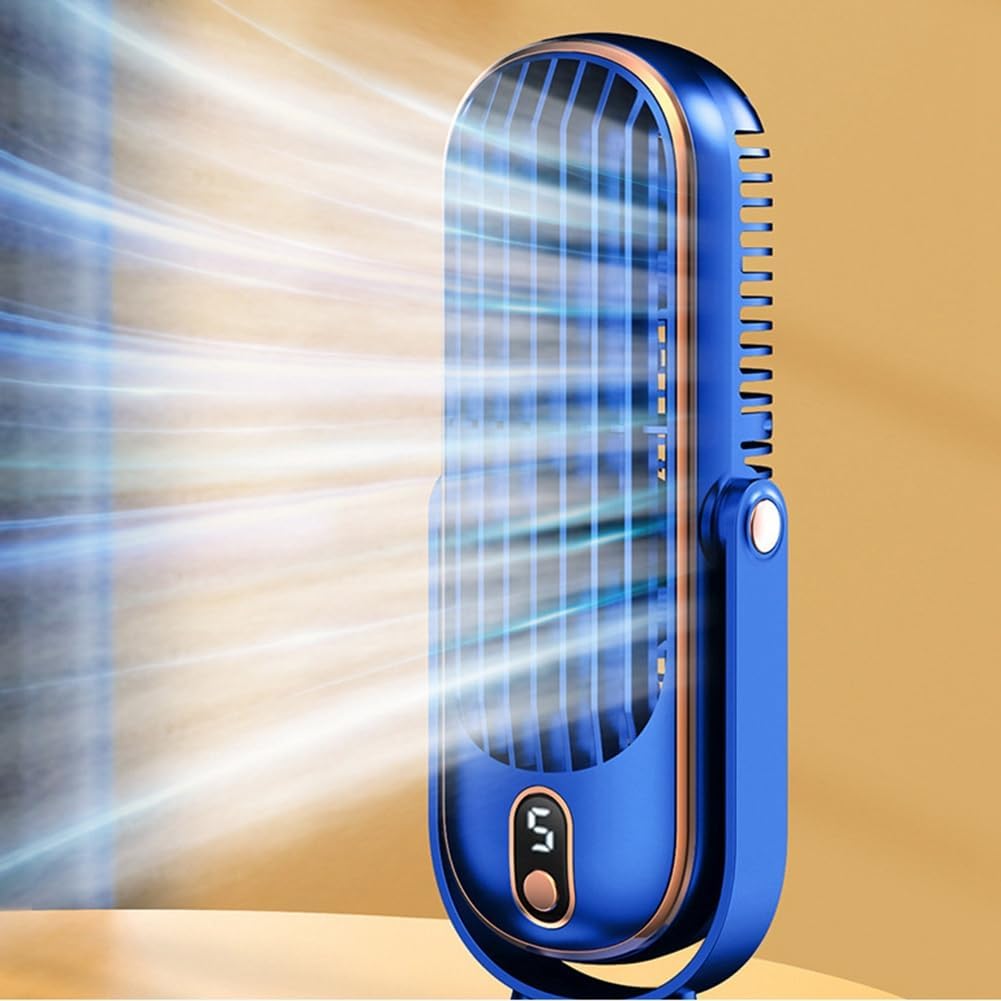 Rechargeable Portable Desk Fan with 720° Rotation & 8-Hour Battery – Quiet USB Travel Cooling Fan for Home, Office & Camping