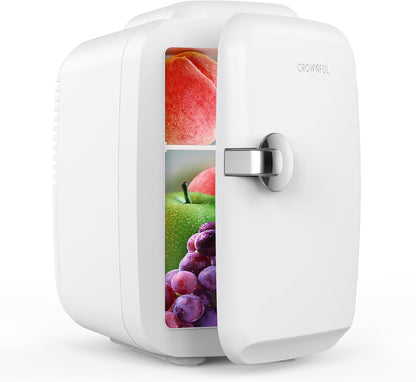 Compact Dual-Function Cooler & Warmer | 4-Liter Countertop Appliance for Beverages, Cosmetics & Snacks | Portable AC/DC Operation