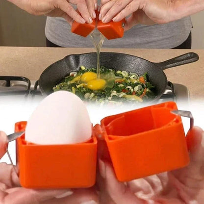 Hard-Boiled Egg Shell Cracker Tool for Kitchen Cooking Quick Clean Cracking Breakfast Prep Gadget Egg Peeling Device for Salads Meals Recipe