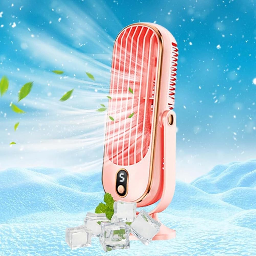 Rechargeable Portable Desk Fan with 720° Rotation & 8-Hour Battery – Quiet USB Travel Cooling Fan for Home, Office & Camping