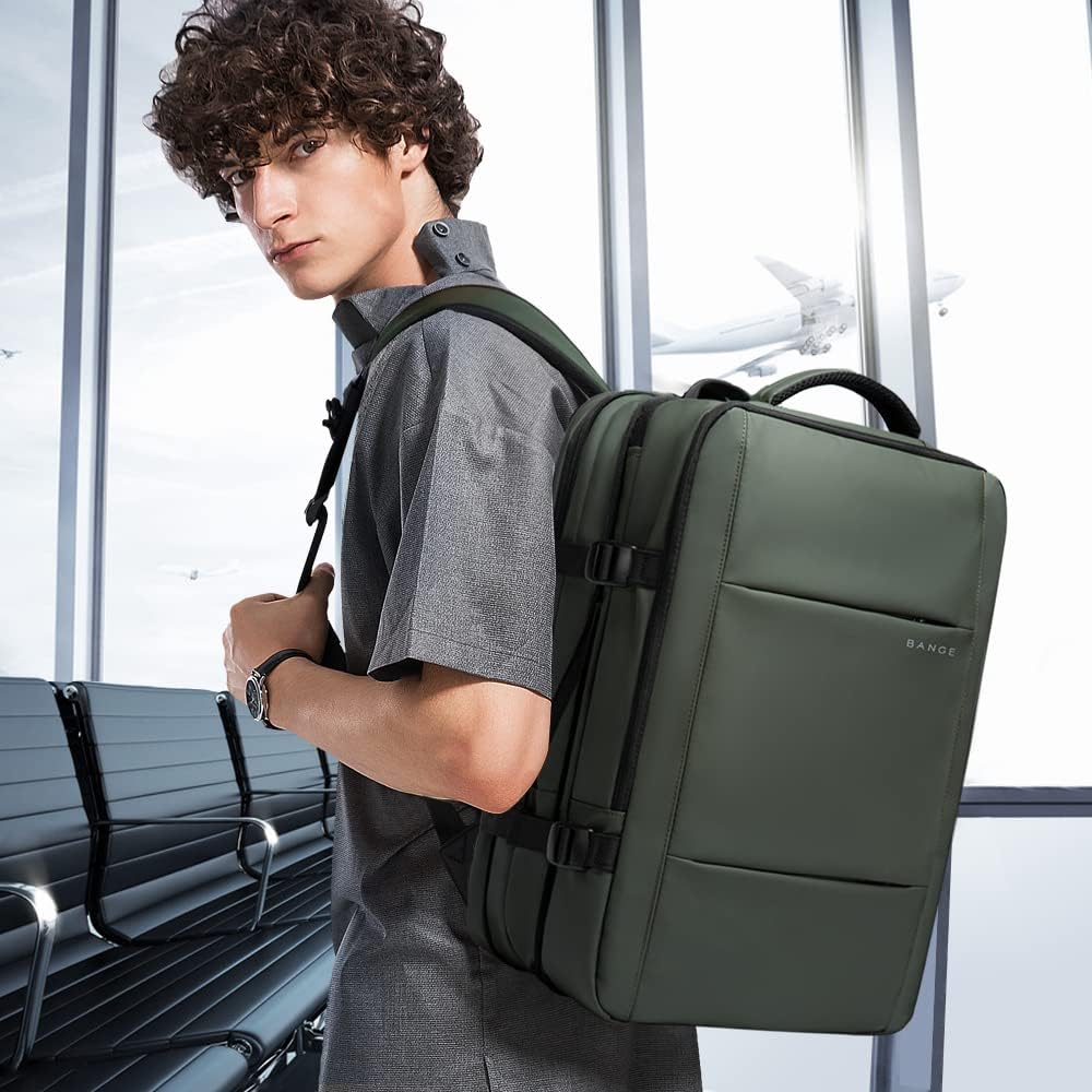 Convertible Carry-On Backpack with Laptop Compartment | Water-Resistant Travel Bag with Duffle Mode | Fits 17-Inch Laptop | Security Pocket