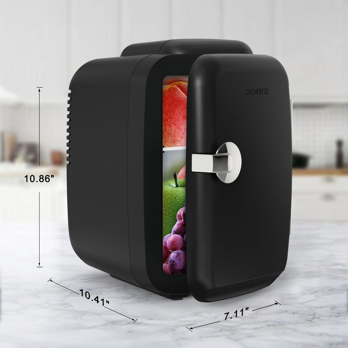 Mini Fridge with Cooling and Warming, Small Refrigerator for Skincare, Portable Mini Fridge for Dorm Room and Car