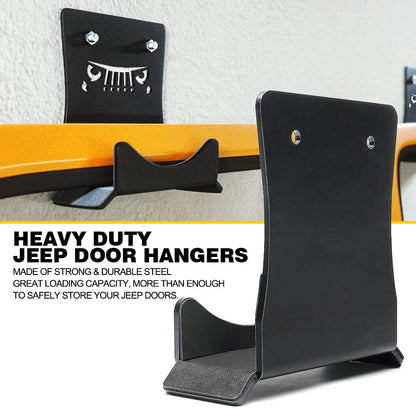Removable Storage Rack for Off-Road Vehicle Doors - Wall-Mounted Hangers
