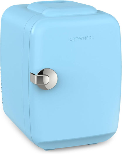 Mini Fridge with Cooling and Warming, Small Refrigerator for Skincare, Portable Mini Fridge for Dorm Room and Car