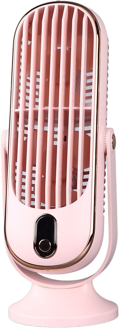 Rechargeable Portable Desk Fan with 720° Rotation & 8-Hour Battery – Quiet USB Travel Cooling Fan for Home, Office & Camping