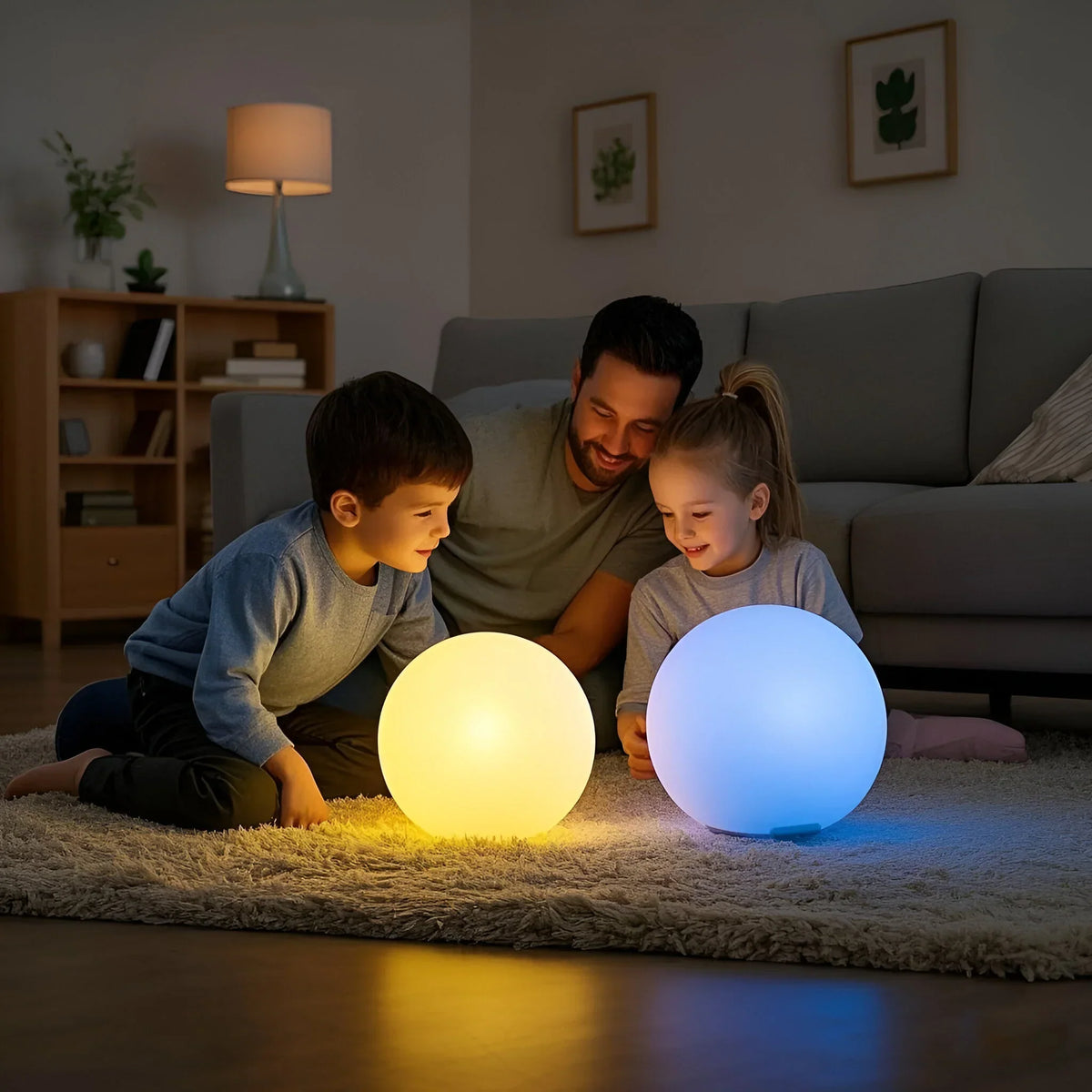 Rechargeable LED Sphere Light for Outdoor & Indoor Use – Cordless Color-Changing Globe Lamp for Patio, Yard, Deck & Events