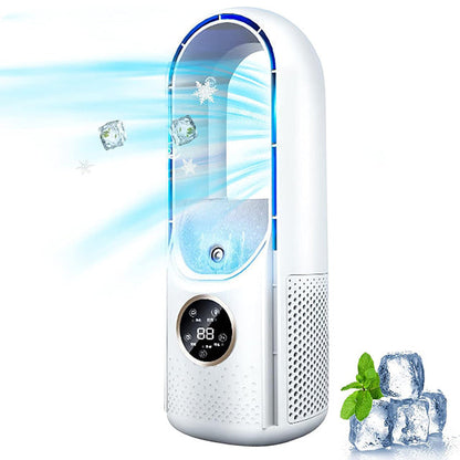 Personal Desktop Evaporative Cooler USB Powered 12 inch Portable 6-Speed Fan with Remote Control for Bedroom Office Dorm Room Small Space Co