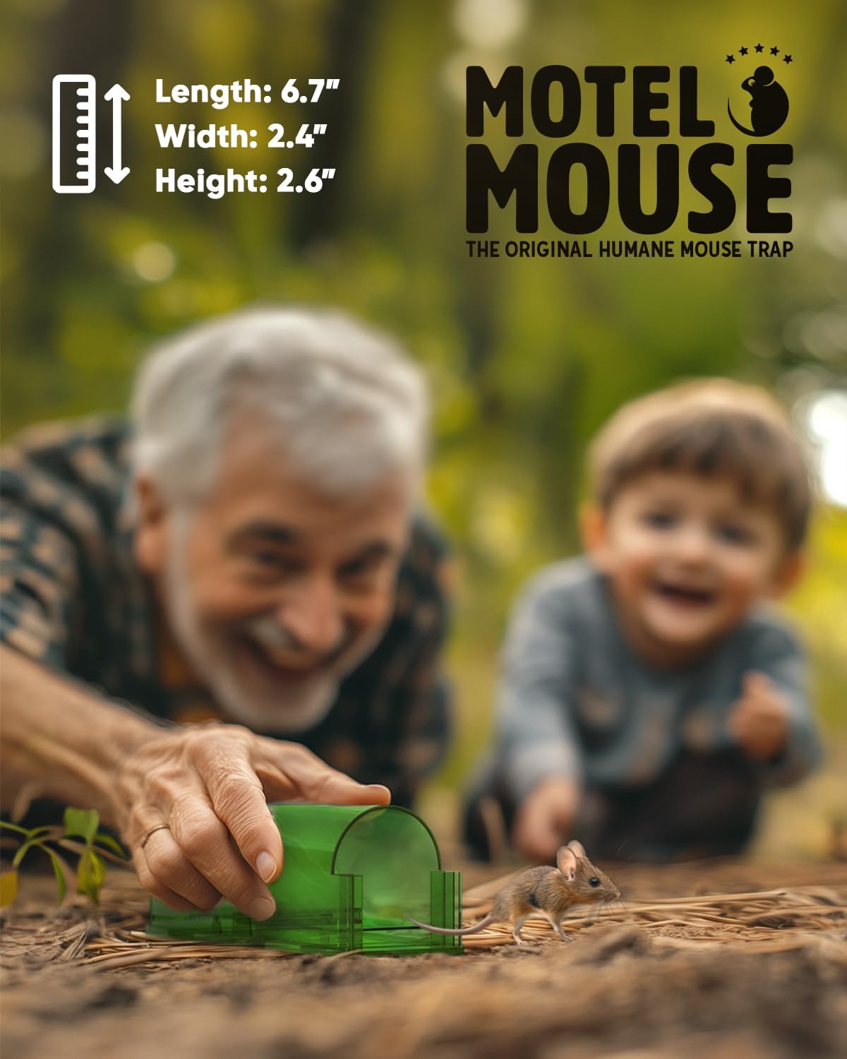 Live Capture Rodent Control System – Reusable Humane Pest Management Kit with Transparent Chambers, Ventilation & Quick-Release Doors for