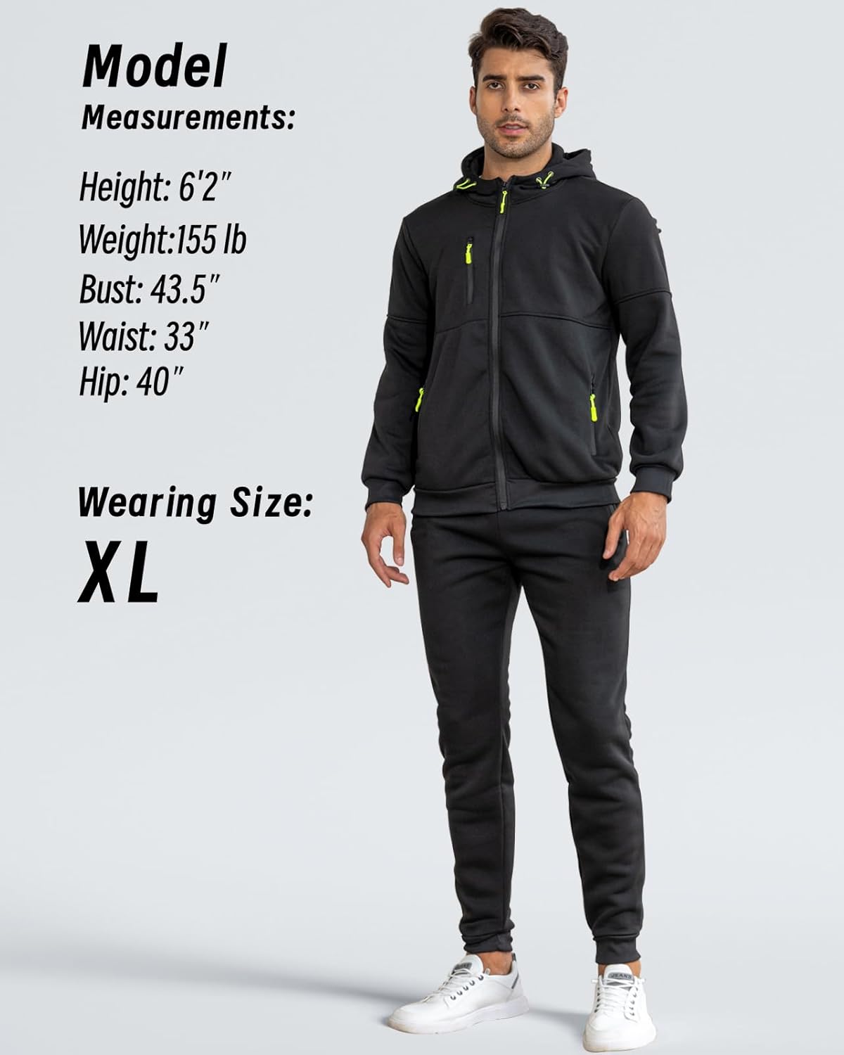 Men's Athletic Two-Piece Jogger Set with Pullover and Pants – Lightweight Breathable Tracksuit for Training, Gym & Casual Lounge Wear