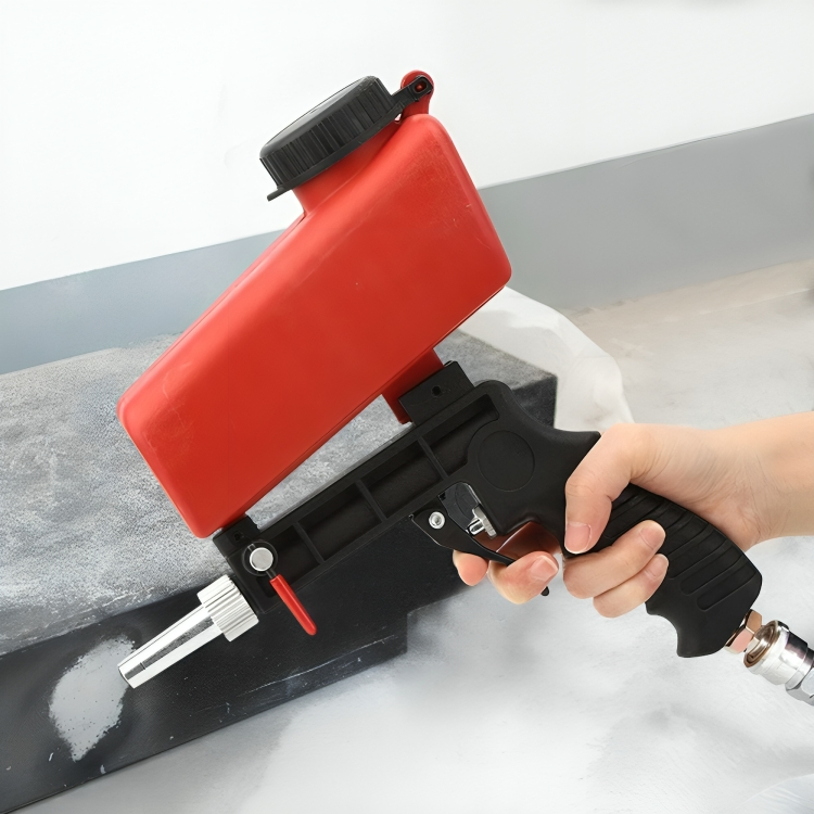 Air-Powered Abrasive Blaster with Steel Construction and 0.26 in Nozzle for Garage Workshop Auto Body Prep Corrosion Stripping