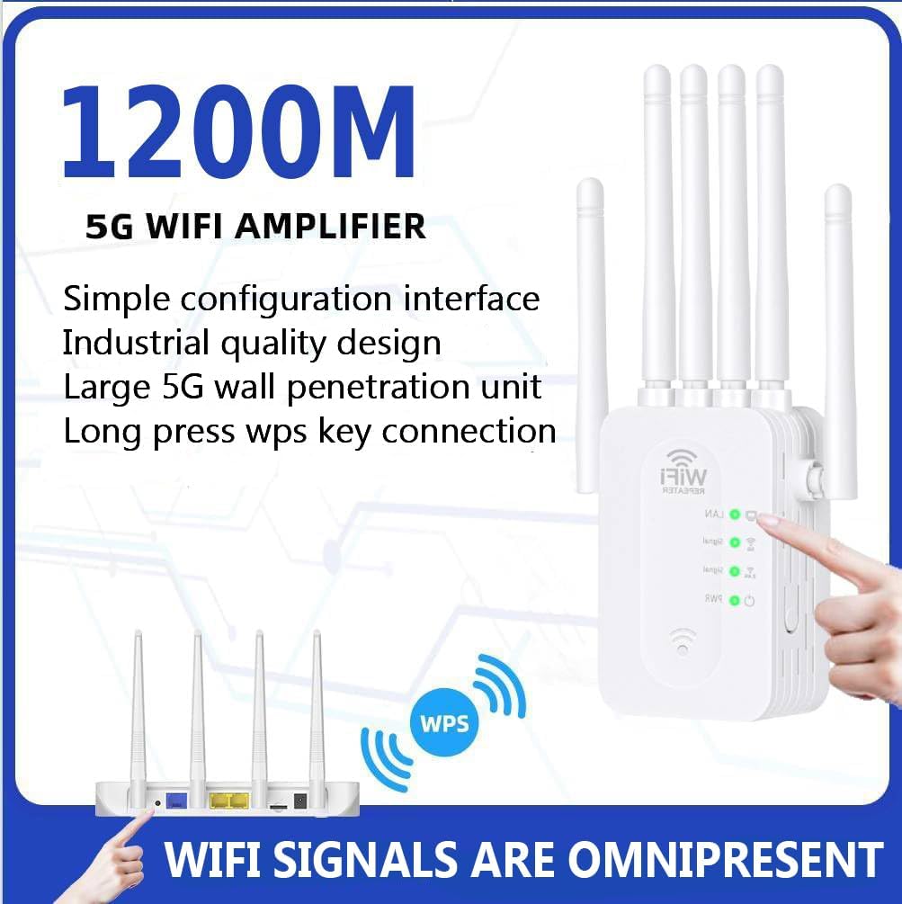 WiFi Booster | Long-Range Outdoor WiFi Signal Booster with Weather-Resistant Design | WiFi Range Extender for Home & Garden