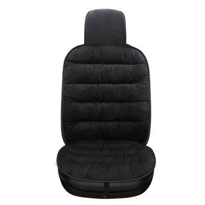 Plush Quilted Auto Seat Protector Pad with Headrest Cover Gray Beige Coffee Black for Front Bucket Seats SUV Truck