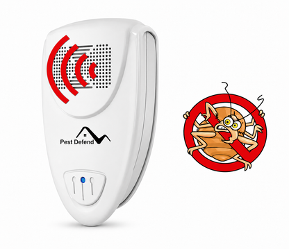 Electronic Bug Deterrent for Home 215 sq ft Room Coverage Plug-In Sonic Frequency Device for Bedroom Kitchen Living Room Indoor Pest Control