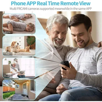 Compact Wireless HD Security Camera with Real-Time Audio & Video Streaming for Home Monitoring