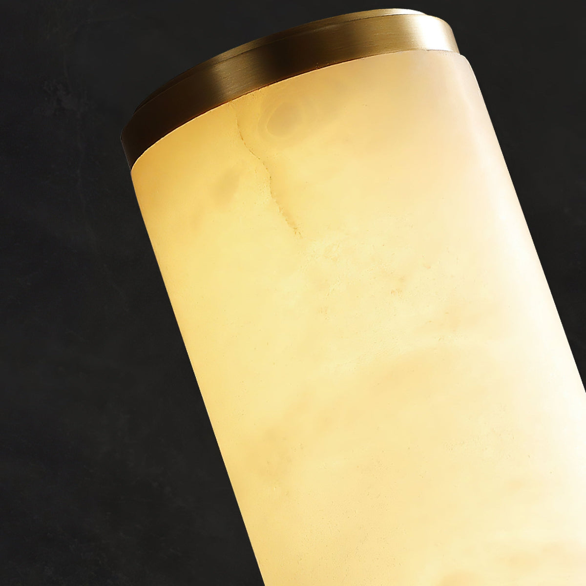 Vertical Stone & Metal Sconce with Soft LED Glow for Bedrooms, Hallways, and Living Rooms – Uplight Design to 31 Inches