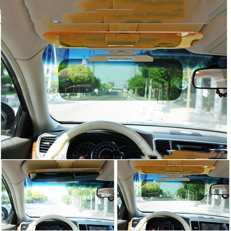 Clip-On Glare Shield for Car Windshield Sun Visor – Day & Night Vision Extender for Driving Safety