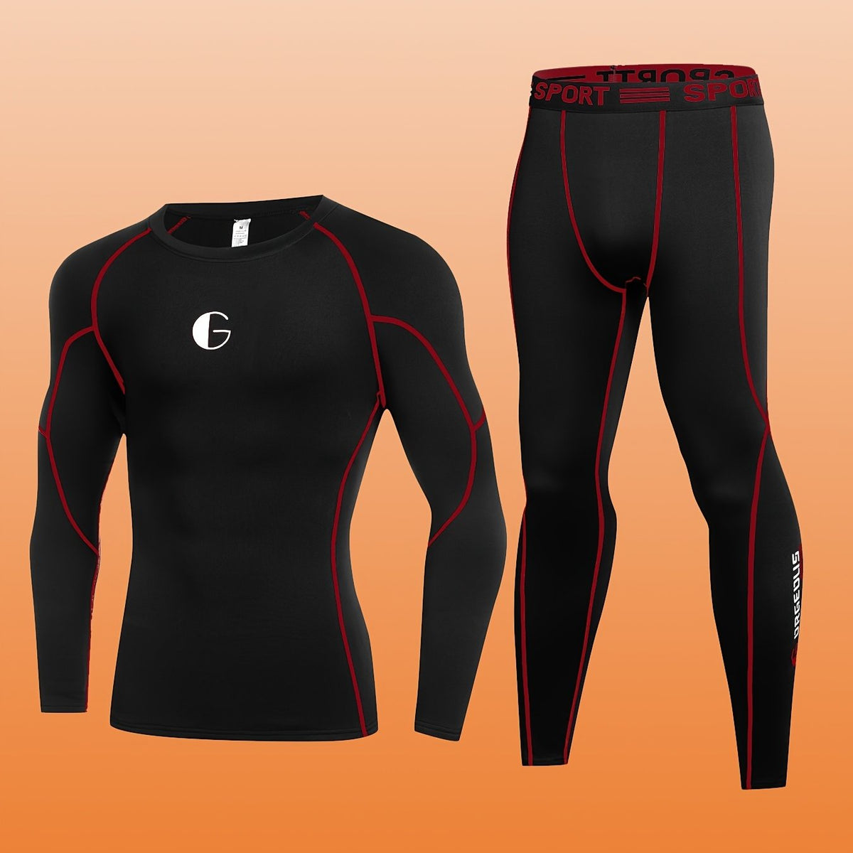 Men's Thermal Base Layer Set – Fleece-Lined Long Johns & Top for Cold Weather