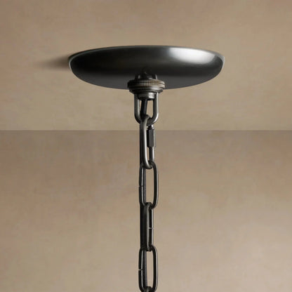 Curved Textured Glass Pendant Light with Metal Canopy for Dining Room Kitchen Island