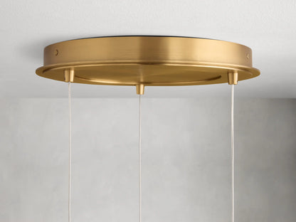 Adjustable Multi-Globe LED Spiral Chandelier 20-43 in Diameter Crackle or Matte Glass Brass Finish for Entryway & Dining Room