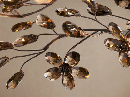 Round Multi-Light Statement Chandelier 39-60 in 6-12 Sockets Metal Crown for Dining Room Foyer Entryway Living Room