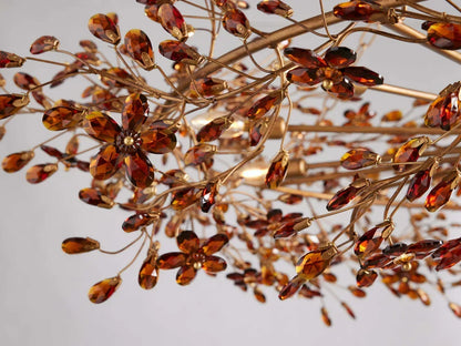 Round Multi-Light Statement Chandelier 39-60 in 6-12 Sockets Metal Crown for Dining Room Foyer Entryway Living Room
