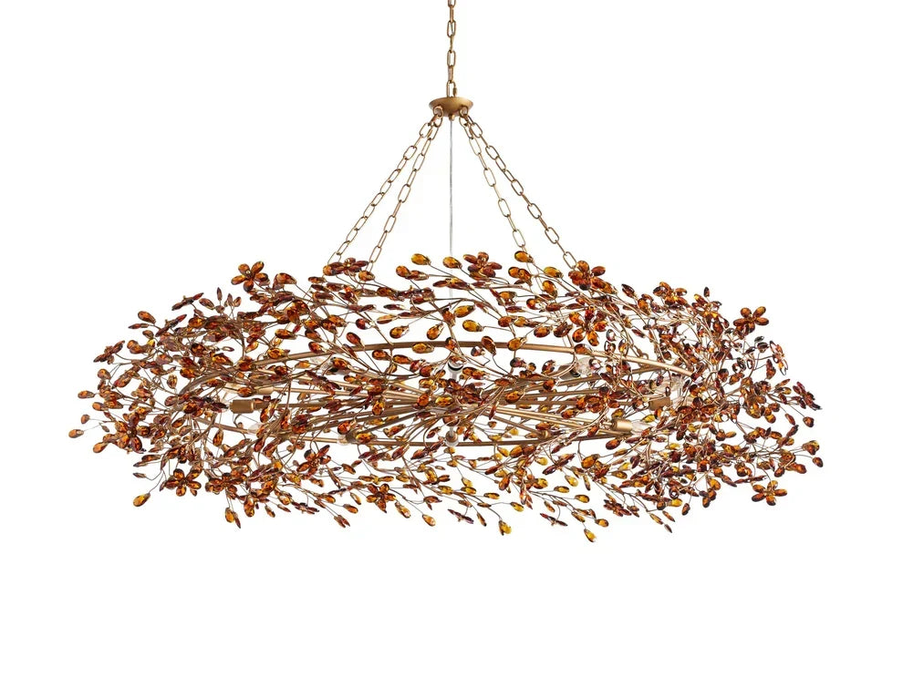 Round Multi-Light Statement Chandelier 39-60 in 6-12 Sockets Metal Crown for Dining Room Foyer Entryway Living Room