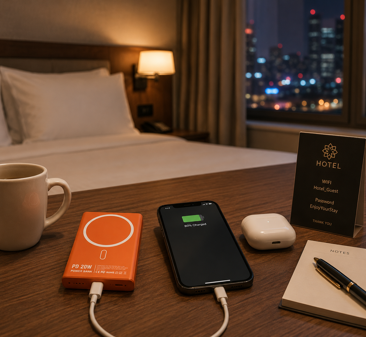 Ortekor Best Power Bank | 10000mAh Portable Charger with 20W PD Fast Charging | Best Portable Power Bank for iPhone, Samsung & Android