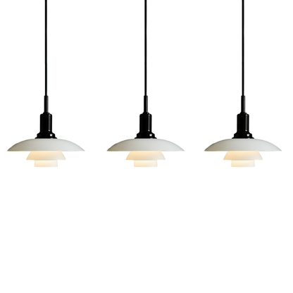 Glass Dome Ceiling Fixture 11 inch Multi-Light Hanging Lamp Metallic Finish for Dining Tables Kitchen Islands Adjustable Height Modern Home