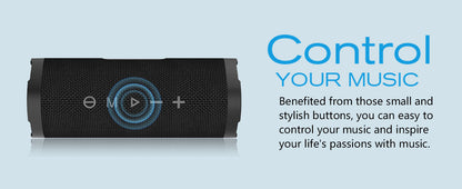 Portable Bluetooth Speaker | Wireless Design with 24W Stereo Sound | IPX7 Waterproof for Outdoor Adventures
