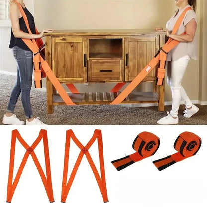 Adjustable Moving Straps for Furniture and Appliances | Shoulder Lifting Harness System for Heavy Items | Ergonomic Load Carrier for Couches