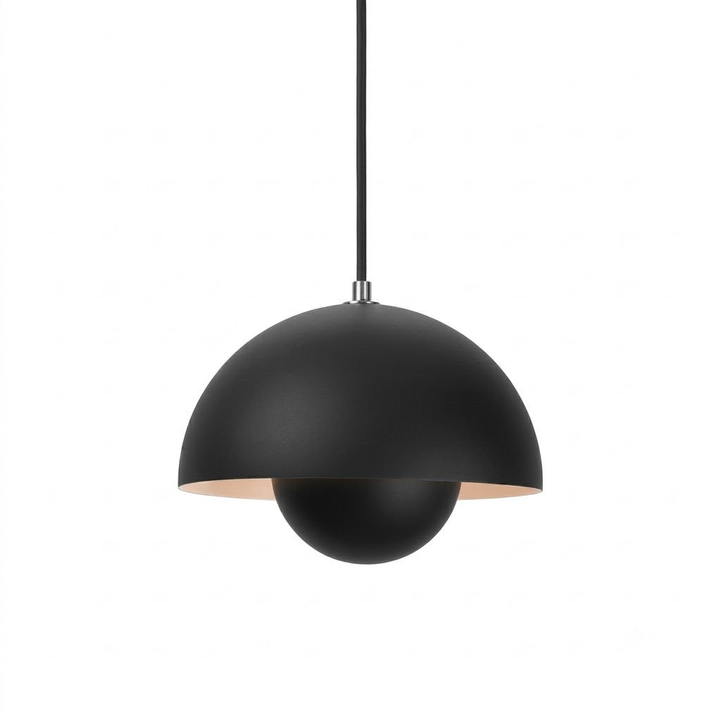 Hanging Planter Light Fixture with Built-In Pot for Indoor Plants & Modern Scandinavian Farmhouse Decor