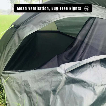 Camping Tent 1 Person, Ultralight Waterproof Backpacking Tent, Compact Single Person Tent for Hiking and Trekking