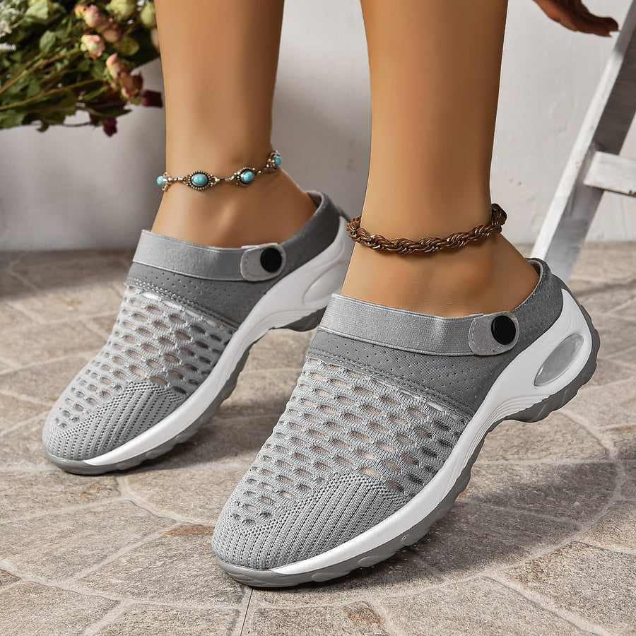 Women's Supportive Slip-On Sneakers with Air Cushion Sole for All-Day Relief & Posture Alignment | Lightweight Footwear for Work, Walking