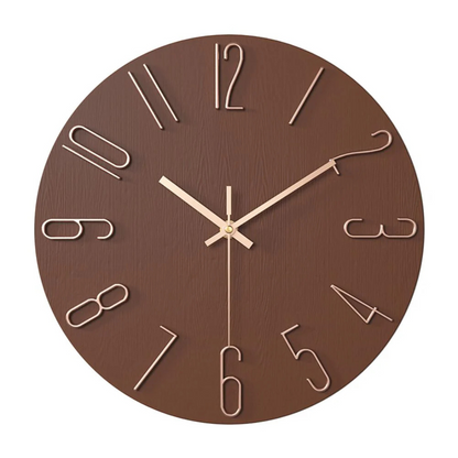 12-Inch Silent Quartz Timepiece for Bedroom & Office – Lightweight Plastic Frame, Battery Operated, Easy Read Display