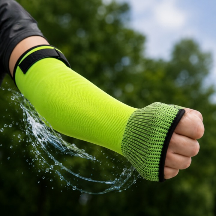 Cut-Resistant Forearm Guards with Hook-and-Loop Straps – 16 Inch Protection Sleeves for Gardening & Workshop Use