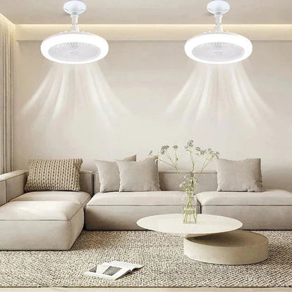 Stylish Flush Mount Ceiling Fan with Integrated LED Lights | Modern Design for Enhanced Home Comfort