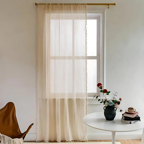 BohoLace – Crochet Tassel Curtain