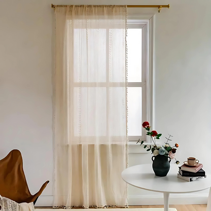 BohoLace – Crochet Tassel Curtain