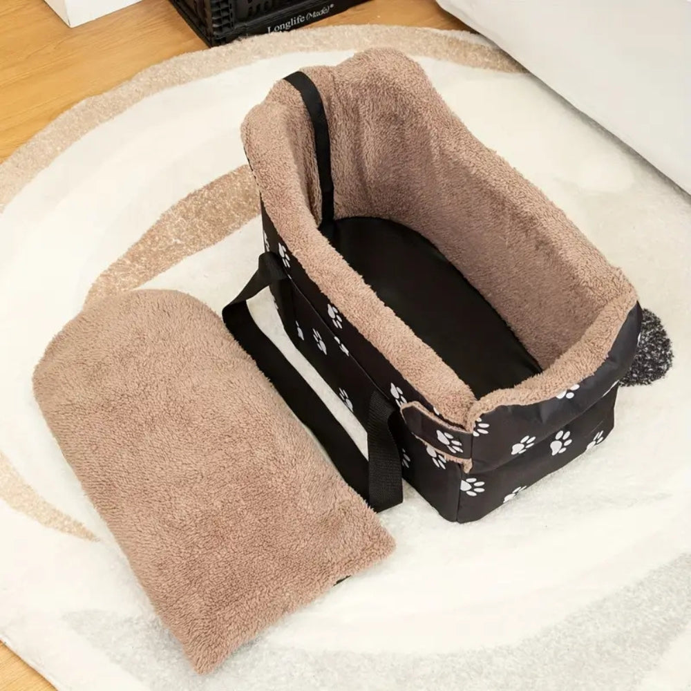 Oriana Travel Pet Bed - Durable Oxford Fabric, Adjustable Safety Straps