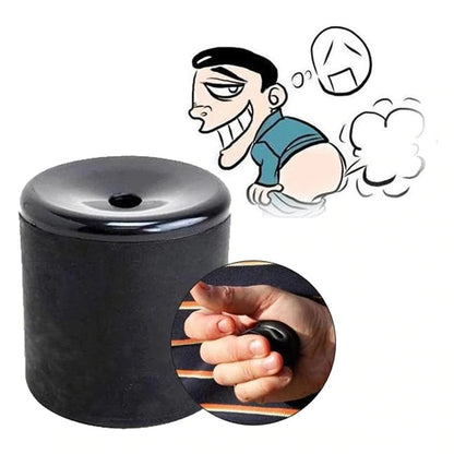 Joke Noise Maker Pocket Prank Device Hand-Pressed Gag Toy for Parties Adults Kids Black Rubber