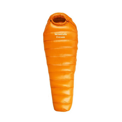 Cold Weather Down Sleeping Bag for Winter Camping, Backpacking & Outdoor Adventures – Lightweight Insulated Mummy Bag with Hood