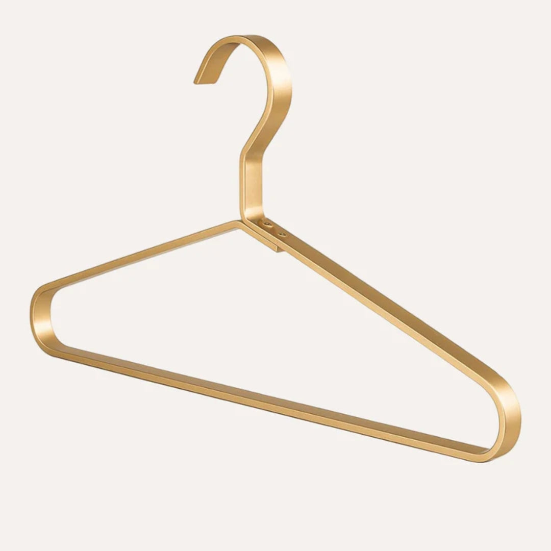 Space-Saving Aluminum Clothes Hangers Set of 4 for Closet Organization, Non-Slip Design for Jackets Dresses Shirts & Business Attire