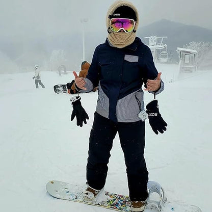 Fleece Balaclava Ski Mask Full Face Winter Hood Windproof Adjustable Neck Warmer for Skiing Snowboarding Hiking Motorcycling